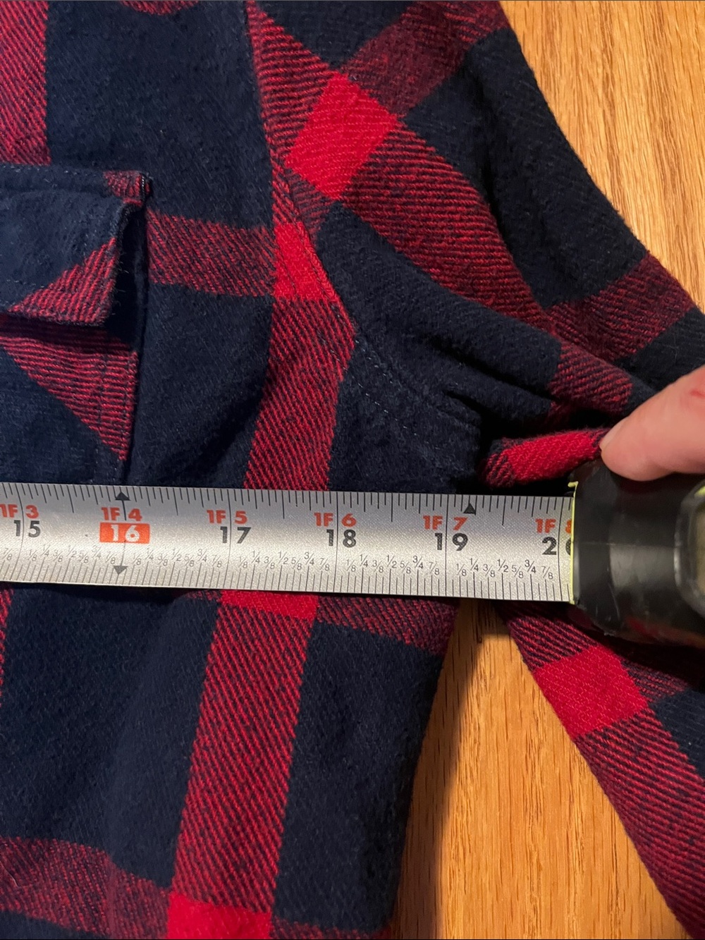 SOTA Women's Red and Navy Plaid Flannel Shirt - Picture 4 of 11